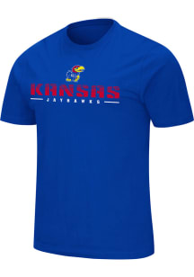 Colosseum Kansas Jayhawks Blue Bueller Short Sleeve T Shirt