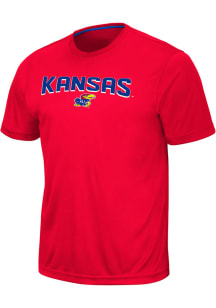Colosseum Kansas Jayhawks Red Marshpillow Short Sleeve T Shirt