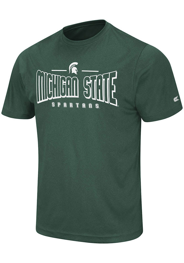 Colosseum Michigan State Spartans Green Hooked Short Sleeve T Shirt