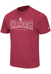 Colosseum Oklahoma Sooners Crimson Hooked Short Sleeve T Shirt