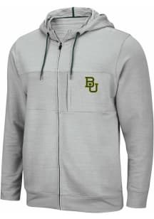Colosseum Baylor Bears Mens Grey Challenge Accepted Long Sleeve Zip