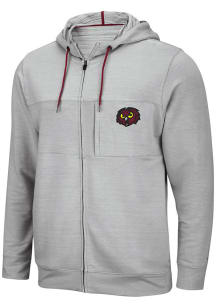 Colosseum Temple Owls Mens Grey Challenge Accepted Long Sleeve Zip