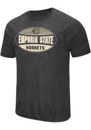 Colosseum Emporia State Hornets Black Jenkins Short Sleeve T Shirt
