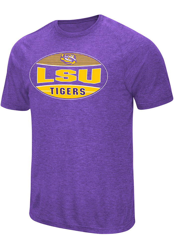 Colosseum LSU Tigers Purple Jenkins Short Sleeve T Shirt