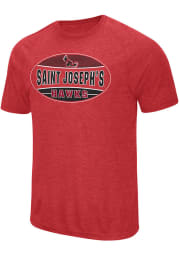 Colosseum Saint Josephs Hawks Maroon Jenkins Short Sleeve T Shirt