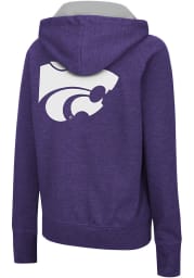 Colosseum K-State Wildcats Womens Purple Genius Long Sleeve Full Zip Jacket
