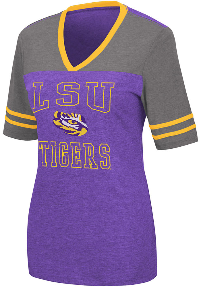 Colosseum LSU Tigers Womens Purple Cuba Libre Short Sleeve T-Shirt