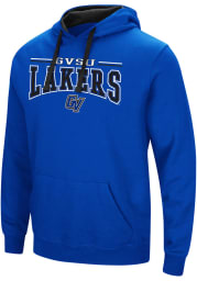 Colosseum Grand Valley State Lakers Mens Blue Graham Long Sleeve Hoodie
