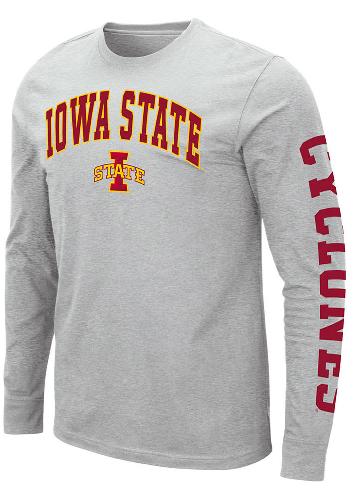 Colosseum Iowa State Cyclones Grey Jackson Long Sleeve T Shirt