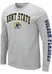 Colosseum Kent State Golden Flashes Grey Jackson Long Sleeve T Shirt