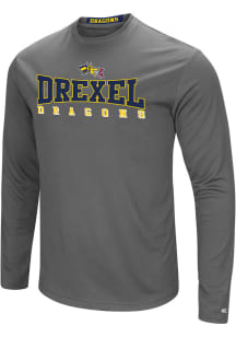 Colosseum Drexel Dragons Charcoal Landry Long Sleeve T-Shirt