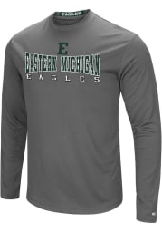 Colosseum Eastern Michigan Eagles Charcoal Landry Long Sleeve T-Shirt
