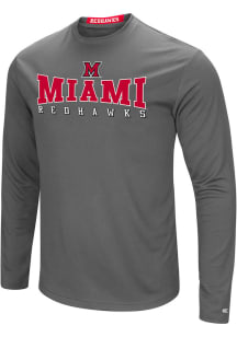 Colosseum Miami RedHawks Charcoal Landry Long Sleeve T-Shirt
