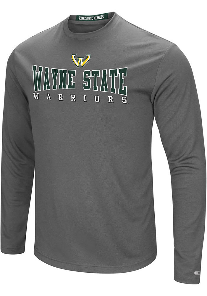 Colosseum Wayne State Warriors Charcoal Landry Long Sleeve T-Shirt