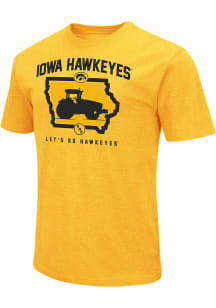 Colosseum Iowa Hawkeyes Gold Farm Strong Short Sleeve T Shirt