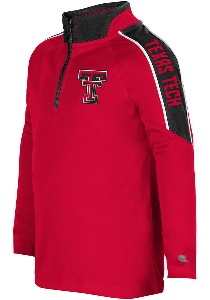 Colosseum Texas Tech Red Raiders Toddler Red Oz Long Sleeve 1/4 Zip