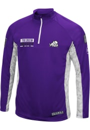 Colosseum TCU Horned Frogs Mens Purple Tactical Long Sleeve 1/4 Zip Pullover