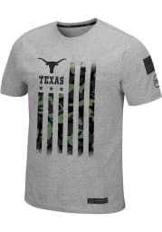 Colosseum Texas Longhorns Grey Cartridge Short Sleeve T Shirt