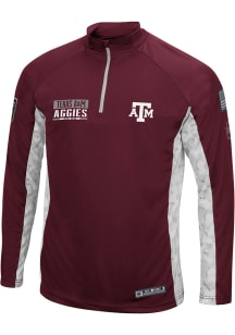 Colosseum Texas A&amp;M Aggies Mens Maroon Tactical Long Sleeve 1/4 Zip Pullover