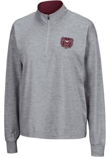 Colosseum MO State Womens Grey Oversized 1/4 Zip Pullover