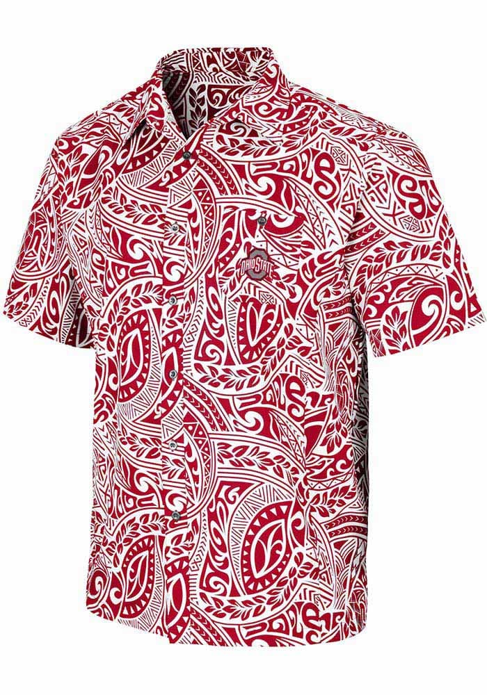 Men's Colosseum Red Louisville Cardinals Dude Camp Button-Up Shirt Size: Small