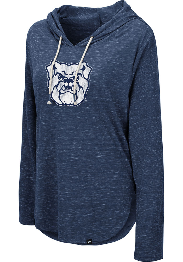Colosseum Butler Bulldogs Womens Navy Blue Cora Hooded Sweatshirt