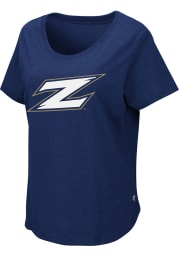 Colosseum Akron Zips Womens Navy Blue Myla Short Sleeve T-Shirt