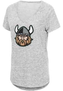 Colosseum Cleveland State Vikings Womens Grey Speckle Short Sleeve T-Shirt