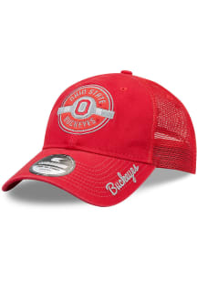 Colosseum Ohio State Buckeyes Tackle Meshback Adjustable Hat - Red