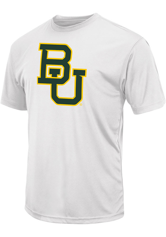 Colosseum Baylor Bears White Big Logo Short Sleeve T Shirt