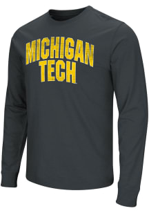 Colosseum Michigan Tech Huskies Black Arch Name Long Sleeve T Shirt