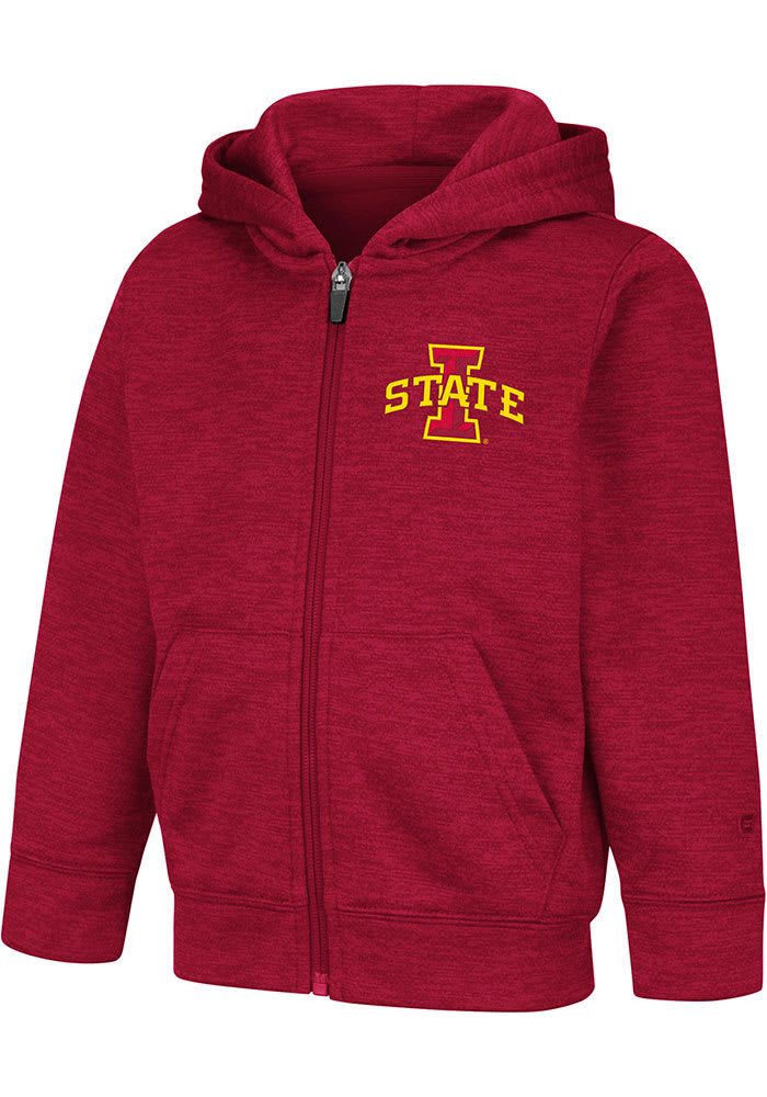 Colosseum Iowa State Cyclones Toddler Gary Long Sleeve Full Zip Sweatshirt - Cardinal