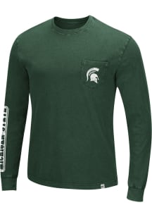 Colosseum Michigan State Spartans Green Leg Lamp Long Sleeve T Shirt