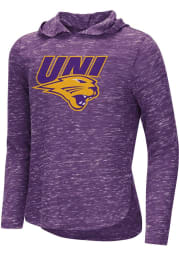 Colosseum Northern Iowa Panthers Girls Purple Swizzle Long Sleeve T-shirt