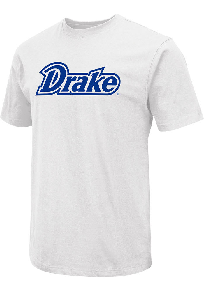 Colosseum Drake Bulldogs White Field Wordmark Short Sleeve T Shirt