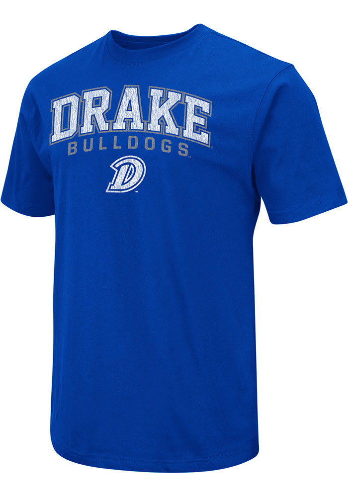 Colosseum Drake Bulldogs Blue Field Arch Mascot Short Sleeve T Shirt