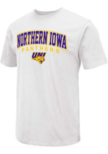 Colosseum Northern Iowa Panthers White Field Arch Mascot Short Sleeve T Shirt