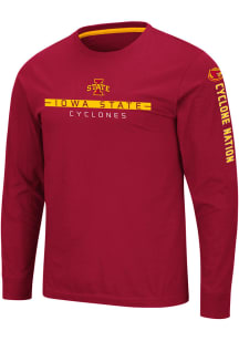 Colosseum Iowa State Cyclones Cardinal Blitzgiving Long Sleeve T Shirt