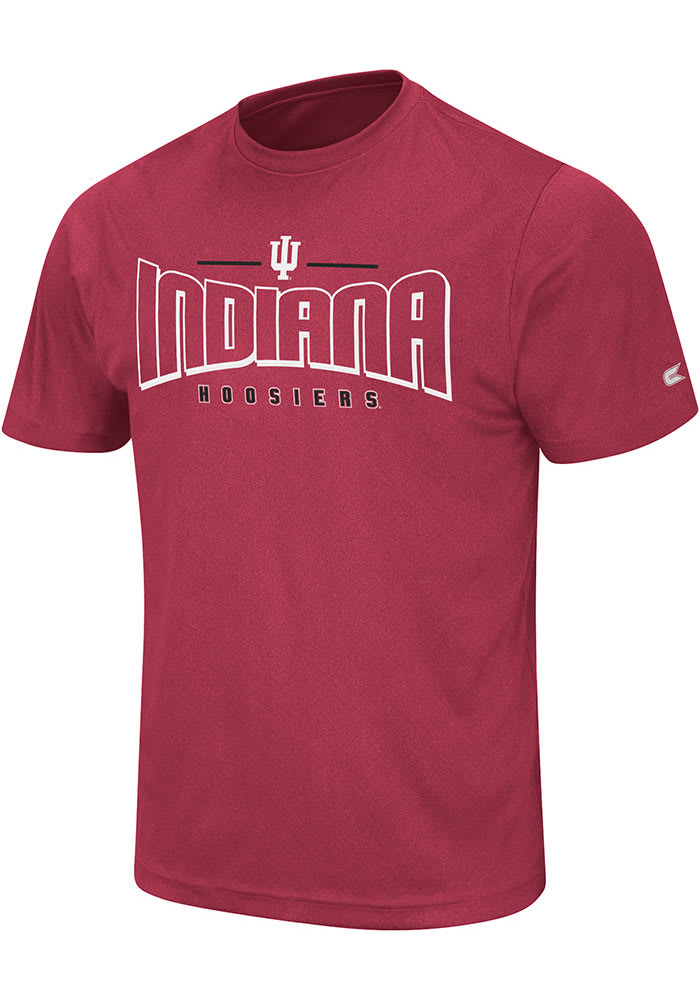 Colosseum Indiana Hoosiers Crimson Hooked Short Sleeve T Shirt