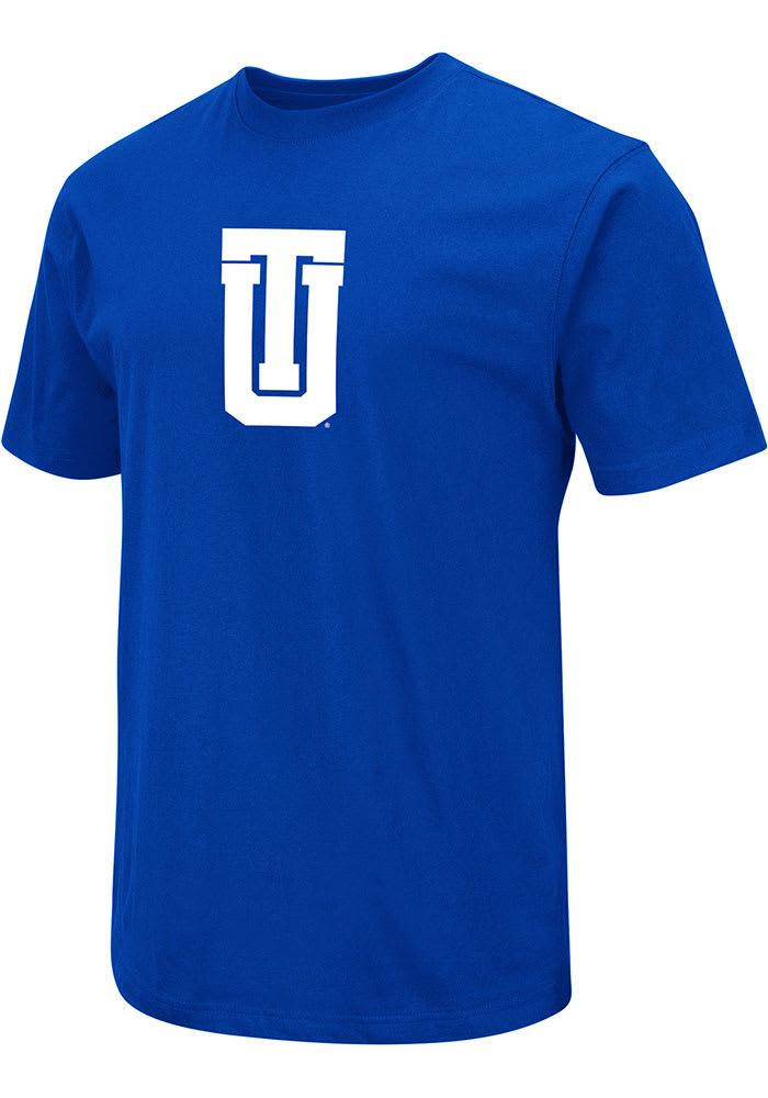 Colosseum Tulsa Golden Hurricanes Blue Field Team Logo Distressed Short Sleeve T Shirt