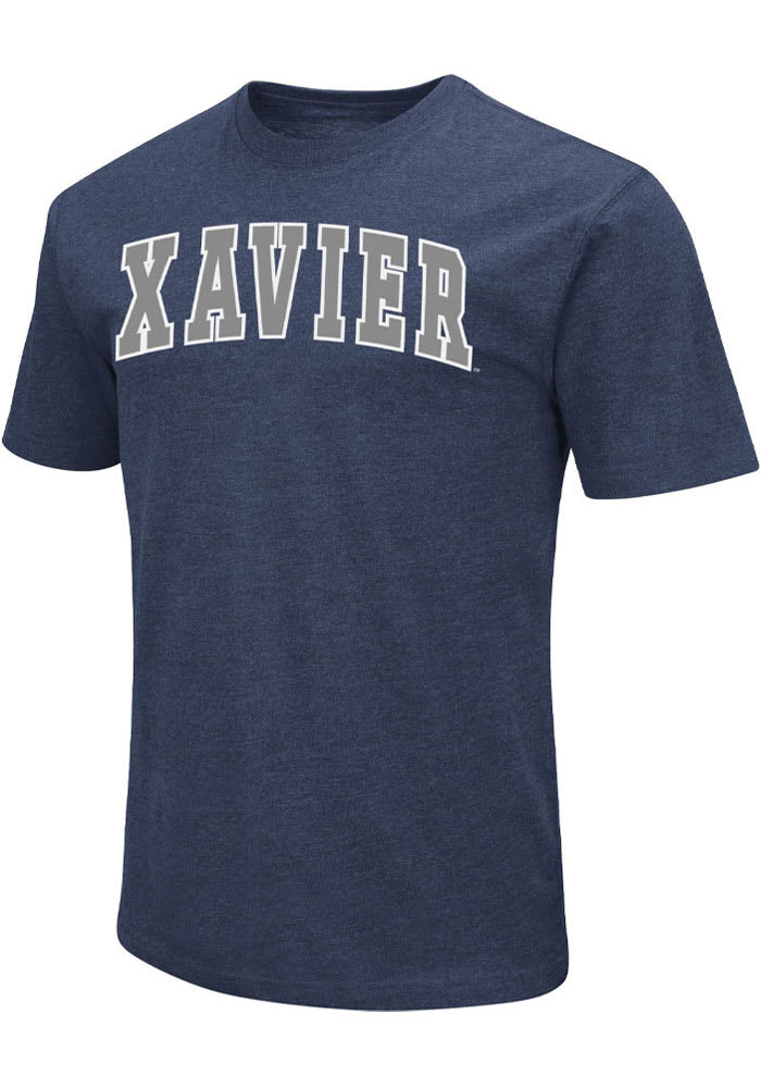 Colosseum Xavier Musketeers Navy Blue Dual Blend Short Sleeve T Shirt