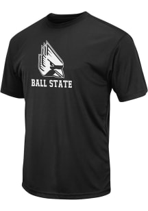 Colosseum Ball State Cardinals Black Trail Wordmark Short Sleeve T Shirt