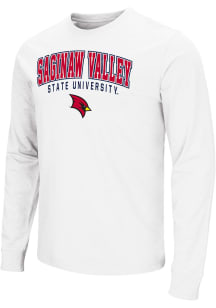 Colosseum Saginaw Valley State Cardinals White Arch Mascot Long Sleeve T Shirt