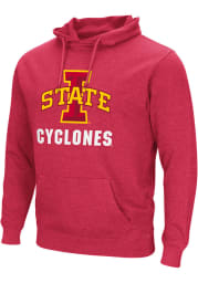 Colosseum Iowa State Cyclones Mens Cardinal Campus Name Drop Long Sleeve Hoodie