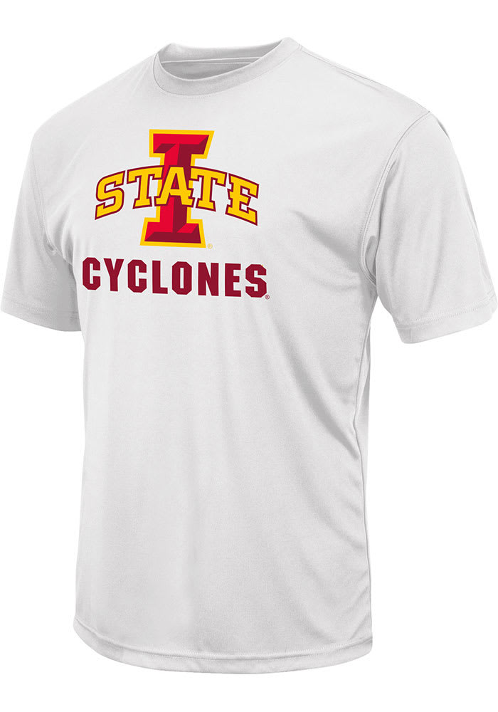 Colosseum Iowa State Cyclones White Trail Name Drop Short Sleeve T Shirt
