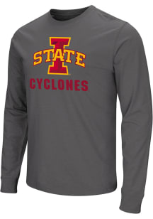 Colosseum Iowa State Cyclones Charcoal Playbook Name Drop Long Sleeve T Shirt