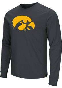 Colosseum Iowa Hawkeyes Black Playbook Team Logo Long Sleeve T Shirt
