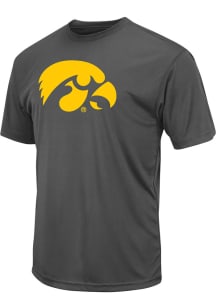 Colosseum Iowa Hawkeyes Charcoal Trail Team Logo Short Sleeve T Shirt