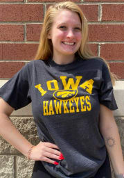 Colosseum Iowa Hawkeyes Black Playbook Number One Short Sleeve T Shirt