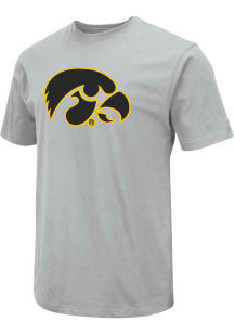 Colosseum Iowa Hawkeyes Grey Field Team Logo Short Sleeve T Shirt